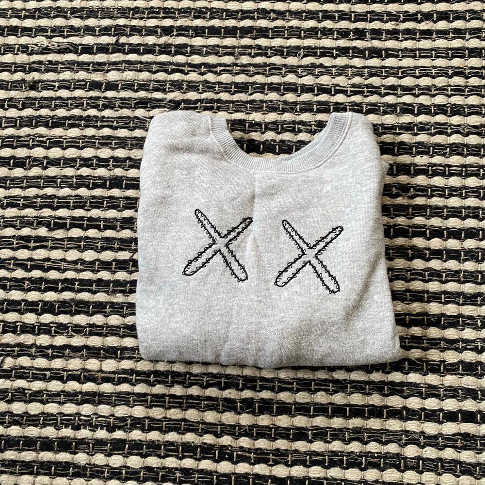 🌿Kaws X Uniqlo Toddler Sesame Street Gray Pullover Sweatshirt 2/3Y